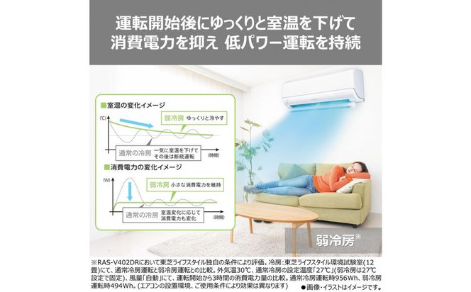 東芝　エアコン【標準設置費込み】フラッグシップモデル　6畳　RAS-V221DR(W) 141305_KV210
