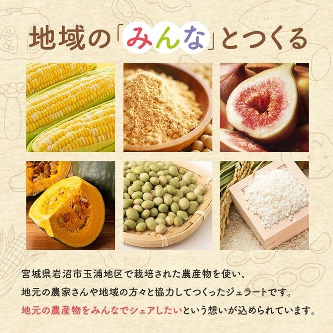 岩沼 みんなの家の 「 みんなのジェラート 」 8個 詰め合わせ セット アイス ジェラート