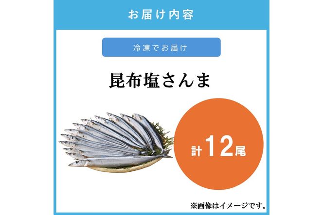 【A2-170】昆布塩さんま(12尾)