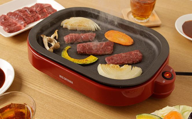 ホットプレート たこ焼き器 タコ焼き器 アイリスオーヤマ たこ焼き2WAYプレート ITY-20WA-R レッド たこ焼きプレート 平面プレート フッ素加工 家庭用 卓上 たこ焼き 20穴 丸形 丸型 調理家電 新生活 キッチン用品 食欲の秋特集 