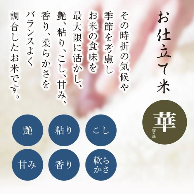 159-2006-13　湘南大磯五ツ星お米マイスターお仕立て米「華」20kg【 地元産米 米セット 神奈川県 大磯町 】
