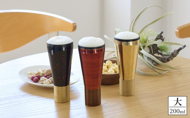 真鍮製 タンブラー 大 【クリア】  [No.1160-03]