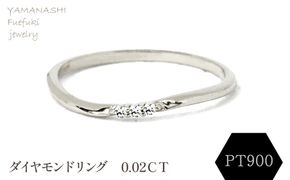 PT900 ダイヤモンドリング 0.02CT　RADR-6525DI-Ｐ 188-114