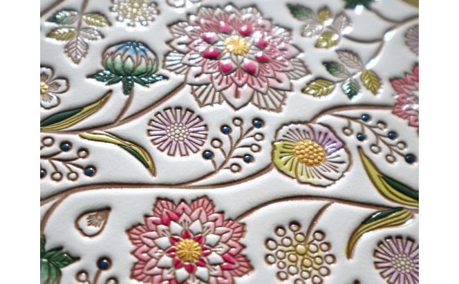 【文庫屋大関】パーソナルホルダー　ダリア＜ベリーピンク＞【皮革工芸品】 民芸品 雑貨 日用品 文房具 革小物 牛革 ファイル ケース 