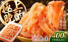 【博多辛子明太子の島本】BIGイカめんたい400ｇ《築上町》【株式会社島本食品】[ABCR045]