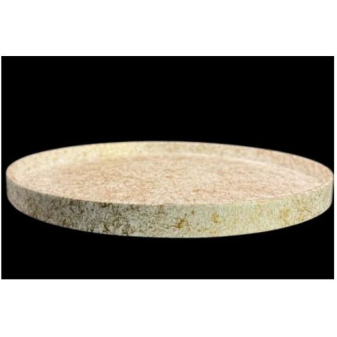 木製 丸トレイ 乱糸（マット仕上げ）純白［NF66］ 303446_CU90034VC02