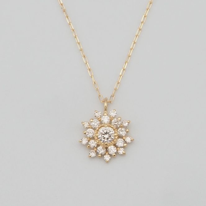 K18 0.15ct ダイヤモンド ペンダントネックレス HH-019752 SWBT016-k18