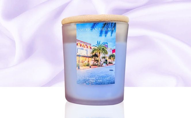 ふるさと納税限定 フレグランスキャンドル 『沖縄シリーズ』 2種セット (国際通り・アメリカンヴィレッジ) キャンドル おしゃれ ルームフレグランス アロマキャンドル ギフト 沖縄市 / Earth & Pure[BCDJ011]