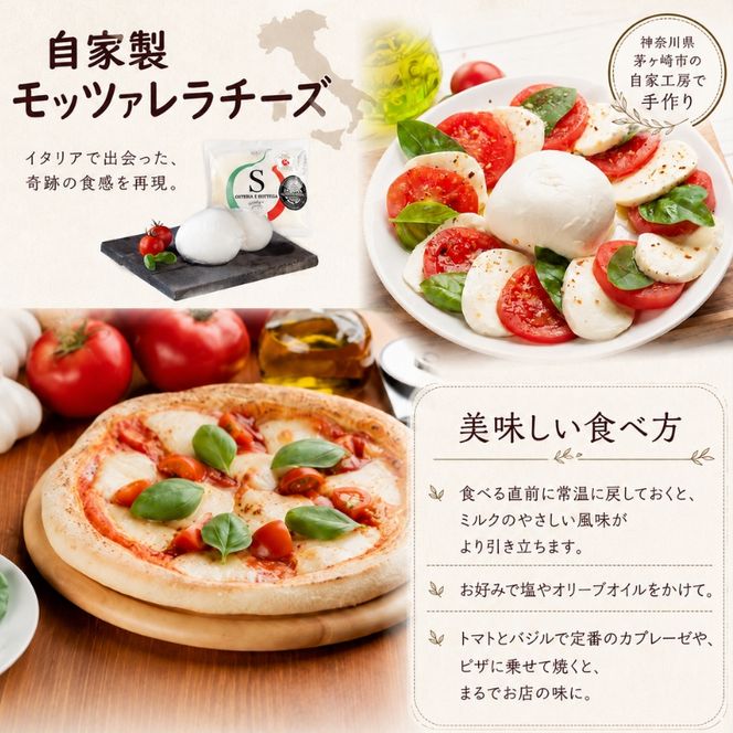 出来立て新鮮 モッツァレラチーズ100g  ×  4個セット 茅ケ崎産 加工食品 乳製品 チーズ 出来立て 神奈川県産 モッツァレラ 手作り Osteria e Bottega S 神奈川県 湘南 茅ケ崎 フレッシュチーズ  おつまみ ピザ