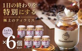015B708 【スピード発送】日本一なめらかティラミス 6個セット（ベリー×6）【御挨拶 ごあいさつ ギフト 記念日 卒業 入学 プレゼント 贈り物】