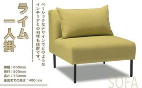 ライム一人掛 ソファ インテリア 家具 オシャレ 福岡県　GZ013