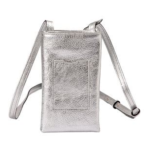 豊岡鞄 Shokolatt ショルダーポーチ 2層式 小 シルバー