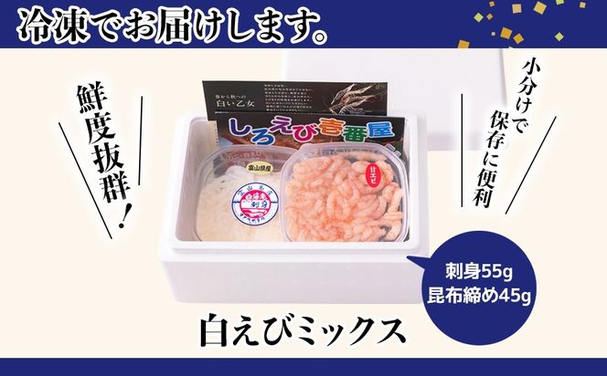 白えびミックス（刺身・昆布締め）