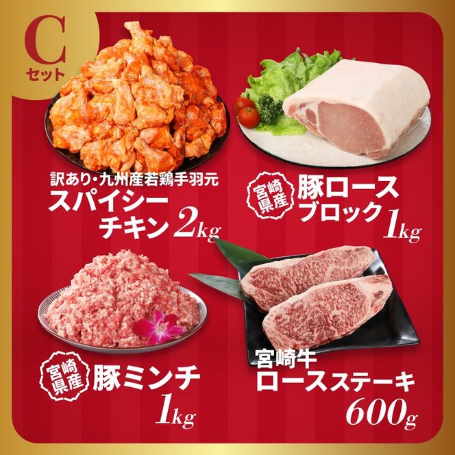 福袋 木城町 お肉いろいろお楽しみセットC K16_0071_2