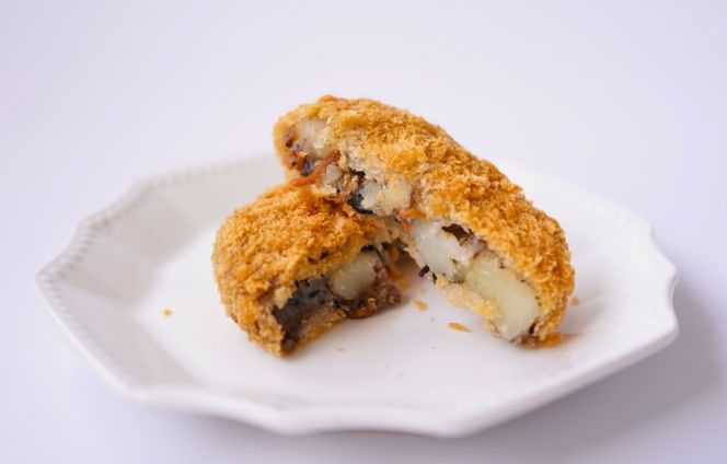 宗像産天然ひじき使用 ドでか！ひじきコロッケ×5袋セット(計1.2kg)【道の駅むなかた】_HA1834