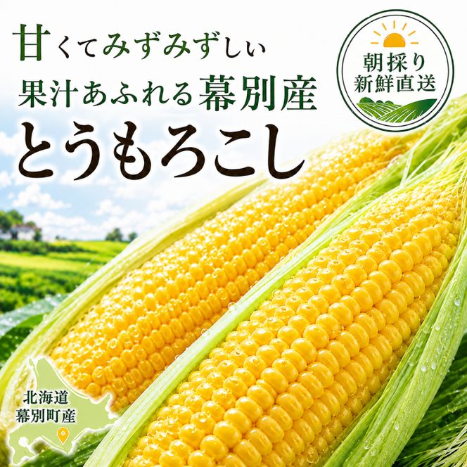 ［先行予約/2027年］もぎたてとうもろこし黄18～20本 [北海道ホープランド農場]【 とうきび トウモロコシ とうもろこし 野菜 夏野菜 フルーツ 北海道 十勝 幕別 】 