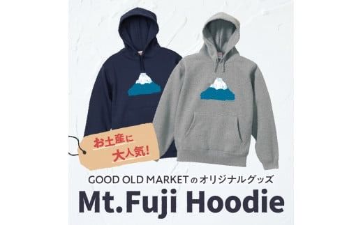 Mt.Fuji Hoodie《MADE IN FUJIYOSHIDA》Gray/ Navy【サイズS/M/L/XL】