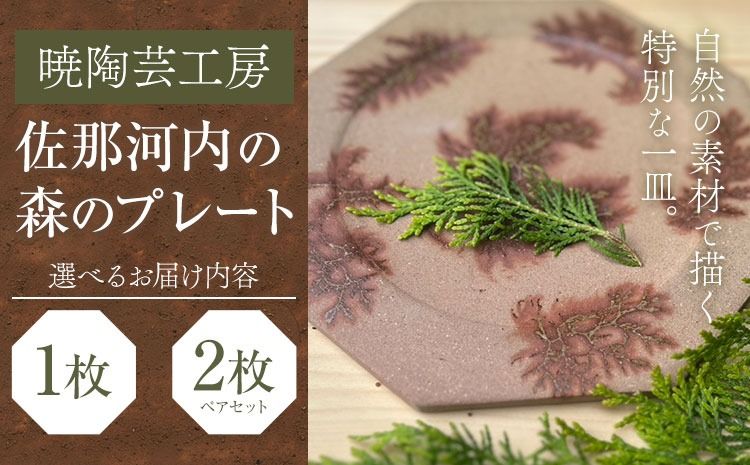 [CF]佐那河内の森のプレート 1枚 または 2枚 皿 食器 プレート 手作り 暁陶芸工房[30日以内に出荷予定(土日祝除く)] 自然 キッチン用品 日用品 オリジナル 雑貨 徳島県 佐那河内村---sanagouchi_akb_6_1k---