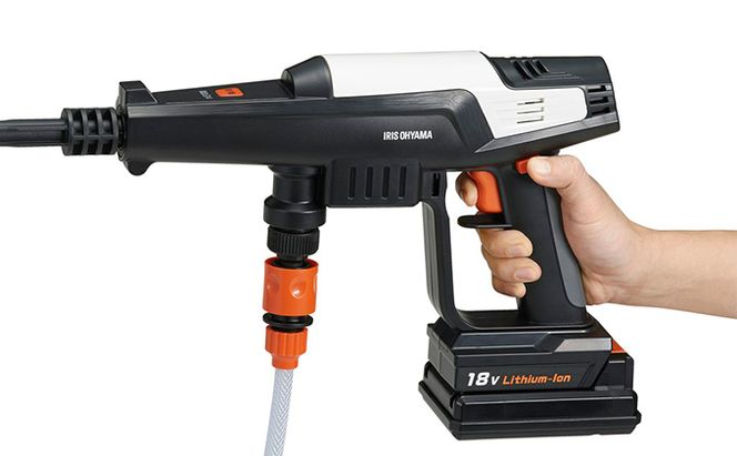 充電式ハンディウォッシャー JHW-201 ホワイト ハンディウォッシャー 高圧洗浄機 アイリス 大掃除 掃除用品 外壁掃除 洗車 車掃除 水圧 高圧洗浄器 高圧 洗浄 アイリスオーヤマ そうじ 