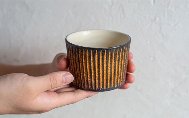 鉄釉 猪口カップ 2個セット 糸島市 / 醇窯 そばちょこ ペア コップ セット[AOE007] 醇窯 高須健太郎 陶器 うつわ 器 やきもの 食器 カップ そばちょこ 蕎麦猪口