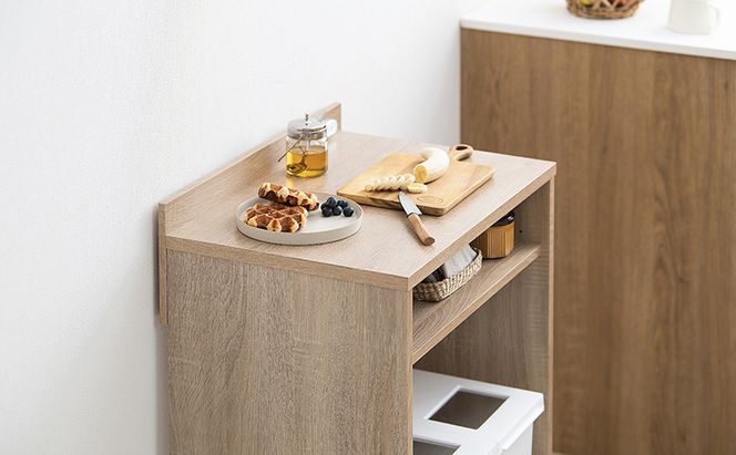 ゴミ箱ラック ゴミ箱上 GUR-590L ライトナチュラル アイリスオーヤマ 収納 ラック キッチンラック キッチンボード 棚 シェルフ レンジラック レンジ台 キッチン収納 省スペース 北欧 おしゃれ 