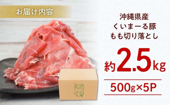 沖縄県産豚肉 もも切り落とし 約2.5kg (500g×5P) 豚肉 もも肉 冷凍 小分け 冷凍 国産 沖縄市 / 宮城ふぁーむ[BCAJ013]
