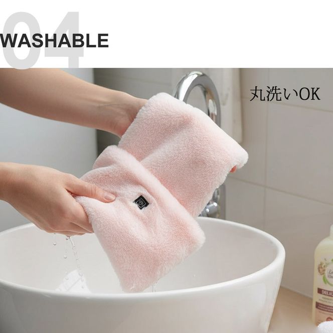 ヒートマフラー 電熱マフラー マイクロファイバー 洗濯可 ヒーター内蔵 LF-HM010 ブラック