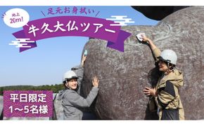 地上20ｍ 牛久大仏 足元 お身拭い 体験 ツアー ※ 平日限定 ※ （ 5名様まで ） 貸切 参加券 体験チケット 観光 ふるさと納税限定 [DR004us]