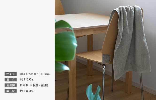 G3787 【スピード発送】ファミーユ ミニバスタオル 6枚セット（ナイトブルー＆グレー 各3枚） 【フェイスタオル 以上 バスタオル 未満 泉州タオル 吸水 普段使い シンプル 日用品 たおる】