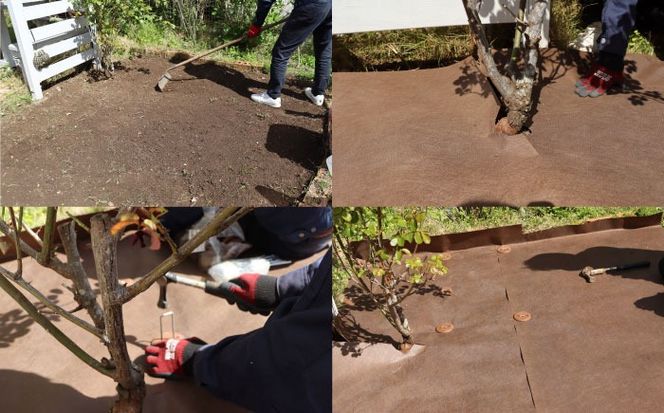 ポリエステル製 防草シート ブラウン 1m×10m 430JP/BW 糸島市 / 株式会社NITTOSEKKO 除草 ガーデニング[ATQ008]