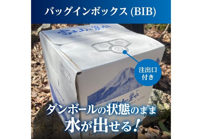 富士山の麗水 8L×2箱 【選べるお届けコース】 単品 定期便 3か月 6か