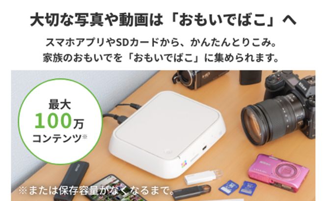 BUFFALO おもいでばこ 1TB Wi-Fi6対応 デジタルフォトアルバム データ保存 家電