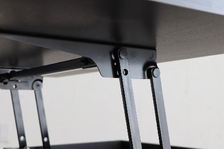 【東馬家具】FEEL（フィール）リフトアップテーブルBK 【テーブル デスク 机 家具 国産 完成品】(H060596)