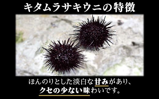 北海道産 甘塩うに 60g キタムラサキウニ100% ミョウバン不使用