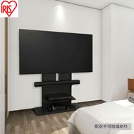 テレビ台 スタンドテレビ台 UTS-900R-BO ブラックオーク テレビスタンド ハイタイプ おしゃれ アイリスオーヤマ テレビ台 壁掛け風 テレビ台 木目調 テレビボード スタンドテレビ台 省スペース スリム 高さ調節 自立 新生活 65型 65インチ 75型