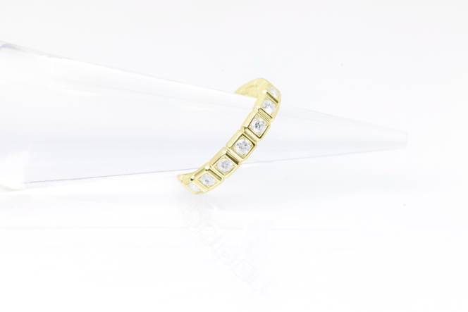 ダイヤモンド リング スクエアー 0.5ct K18 イエローゴールド 指輪 リング ジュエリー ダイヤ 18金 山梨 H-1615YG SWCI001-yg