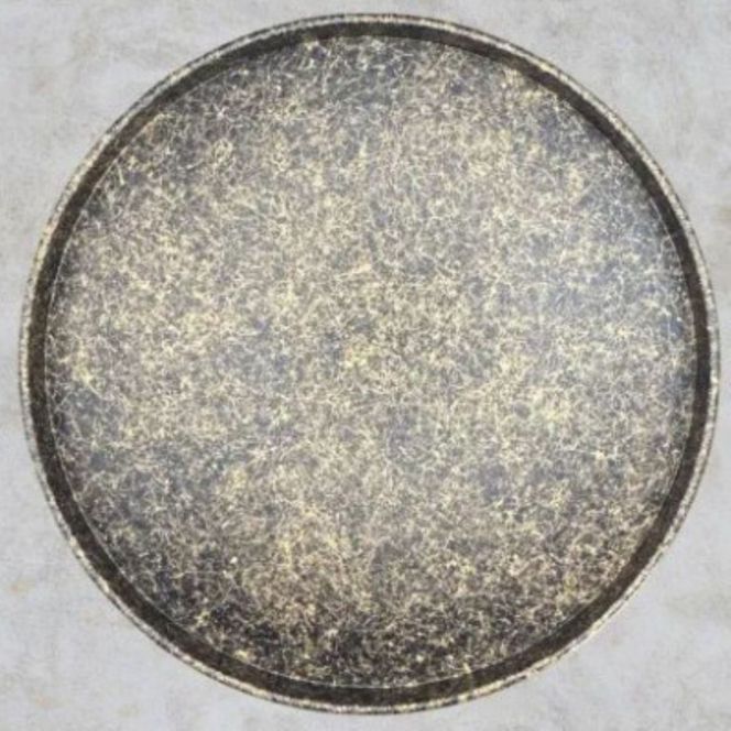 木製 丸トレイ 乱糸（マット仕上げ）漆黒［NF68］ 303446_CU90034VC04