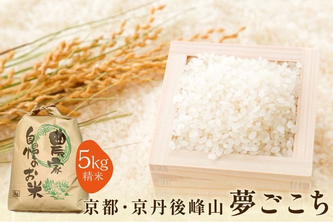 2025年産 京都・京丹後峰山 特別栽培米夢ごこち 5kg 【白米】　MF00061