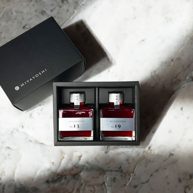 1110.MIYAYOSHI　SILVER LABEL　No.13 No.19 small bottle 2P SET(A1110-1)
