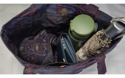 重要無形文化財 ・ 結 ・ リメイク トートバック 本場結城紬 手作り バック [BN031ci]