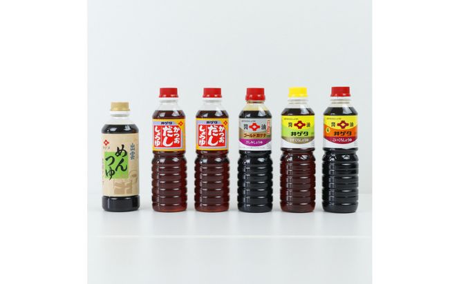 井ゲタ醤油　人気調味料6本セット（500ml×６本） 322032_AQ027