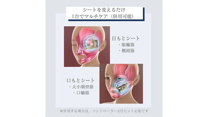 デザインリフト モア 目元/口元ケアセット （ 本体 ＆ 目元用ストレッチフィットシート1セット ＆ 口元用ストレッチフィットシート1セット ) ヤーマン YA-MAN ya-man 美顔器 美容家電 リフトアップ リフトケア ハンズフリー EMS プレゼント クリスマス ほうれい線 交換用シート ギフト ご褒美 誕生日 目元ケア 口元ケア エイジングケア ほうれい線 おうち美容 時短