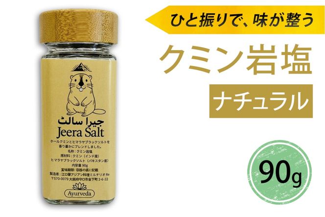 ジーラソルト クミン岩塩(ナチュラル)｜スパイス 調味料 ナチュラル クミン 塩 岩塩 香辛料 ミックススパイス エスニック 料理用 下味 味付け BBQ アウトドア 肉料理 野菜料理 [2620]