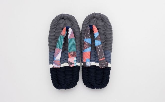 布ぞうり MERI 北斎 山下白雨　布草履 室内履き 健康 洗える 墨田区