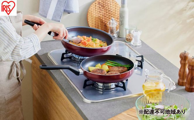 フライパン ダイヤモンドコートフライパン炒め鍋 IH・ガス火両用26cm VDI-W26 ワインレッド フライパン  ih  鍋 片手 炒め鍋  26cm 深型 IH 軽い ガス ih対応 ガス火 軽量 お手入れ 簡単 コーティング 単品 一人暮らし 新生活 アイリスオーヤマ