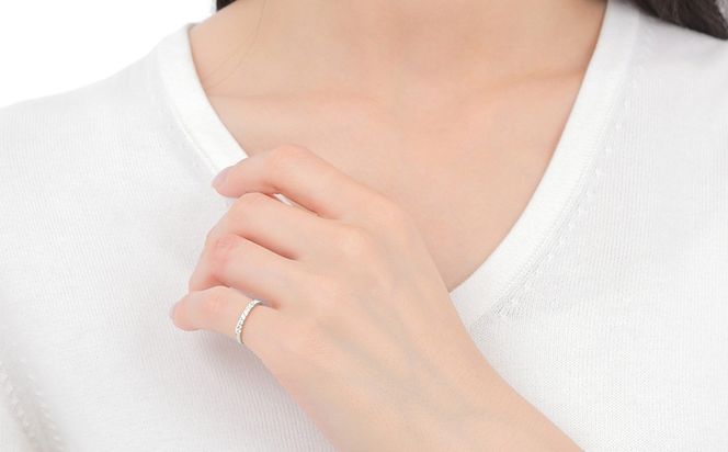 ピンキー　エタニティリング　0.18CT　Ｒ3996DI-P　プラチナ　【サイズ：1号～9号（0.5号刻み対応可）】ピンキーリング 指輪 リング ダイヤ ダイヤモンド 宝石 ジュエリー 贈り物 ギフト プレゼント