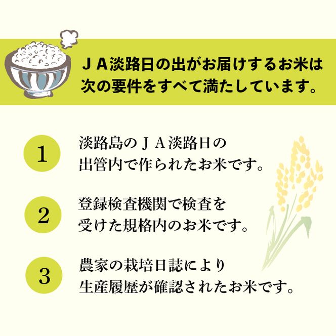 淡路日の出農協 淡路島のキヌヒカリ10kg　白米 お米