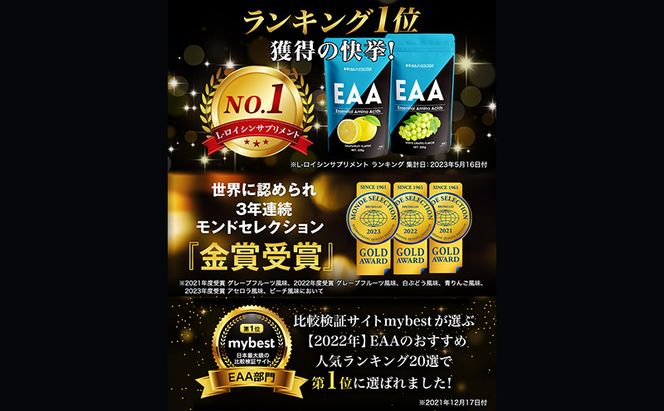 モンドセレクション金賞 ハルクファクター EAA 青りんご風味 大容量 520g 必須アミノ酸 BCAA プロテイン 人気 おいしい 筋トレ サプリメント 美容 燃焼系 ダイエット サプリ 国産 アップル りんご 楽天ランキング1位 