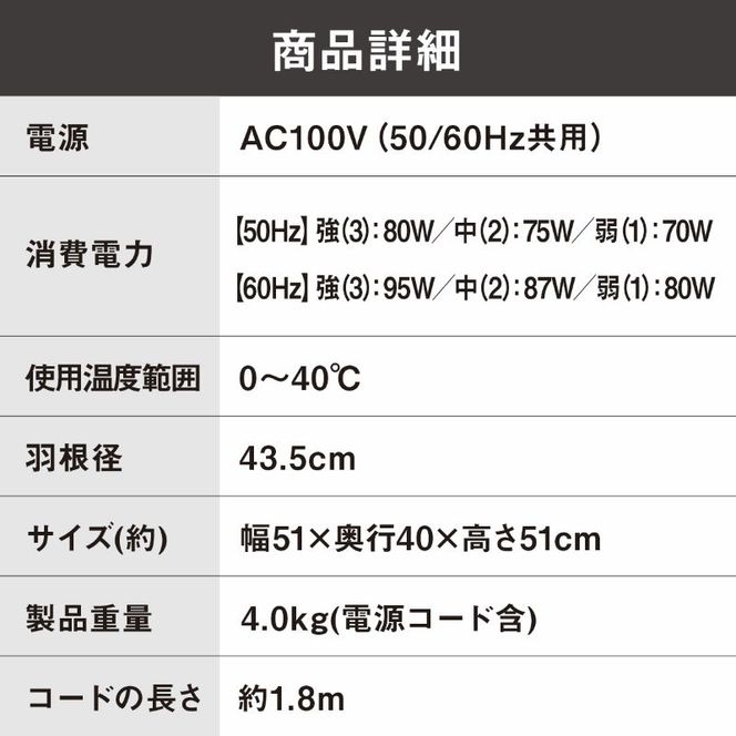 工業扇風機 壁掛け型 KF-431W アイリスオーヤマ 