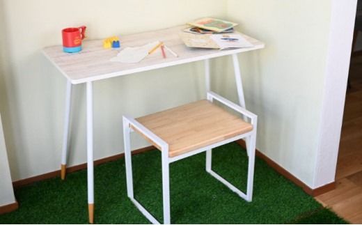 【＆FREL】ワークテーブル 天板（ミディアムオーク）脚/フレーム（ブラック）幅120 奥行60 高さ72 インテリア デスク シンプル ワークデスク 作業デスク 作業テーブル パソコンデスク ※離島への配送不可